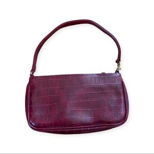 MAROON REPTILE BAG
